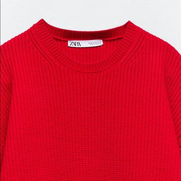 ZARA BLOGGER FAVORITE KNIT SWEATER WITH DROPPED SHOULDER - Picture 13 of 13